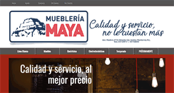 Desktop Screenshot of muebleriamaya.com
