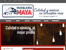 Tablet Screenshot of muebleriamaya.com
